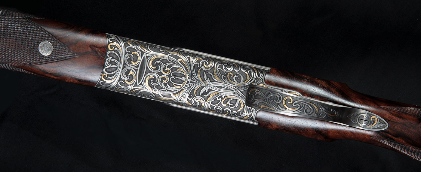 Krieghoff Custom Side Plate by Chantal Schaschl