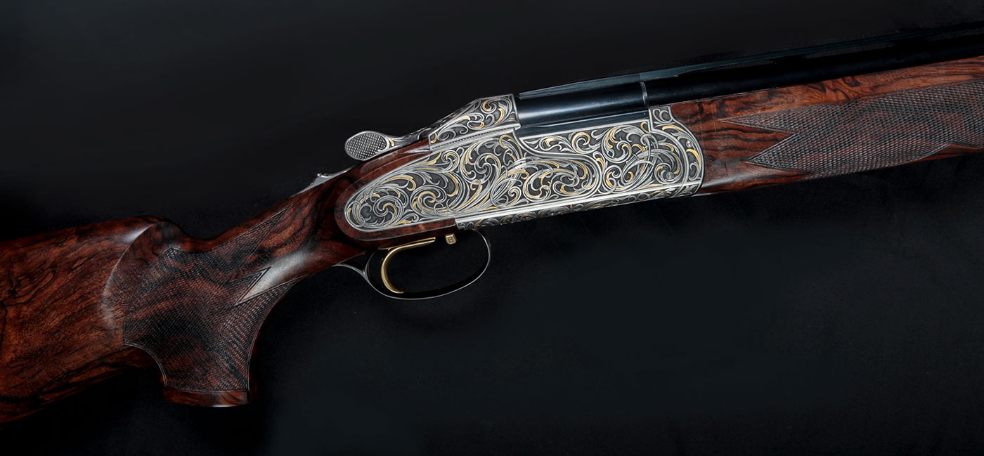 Krieghoff Custom Side Plate by Chantal Schaschl