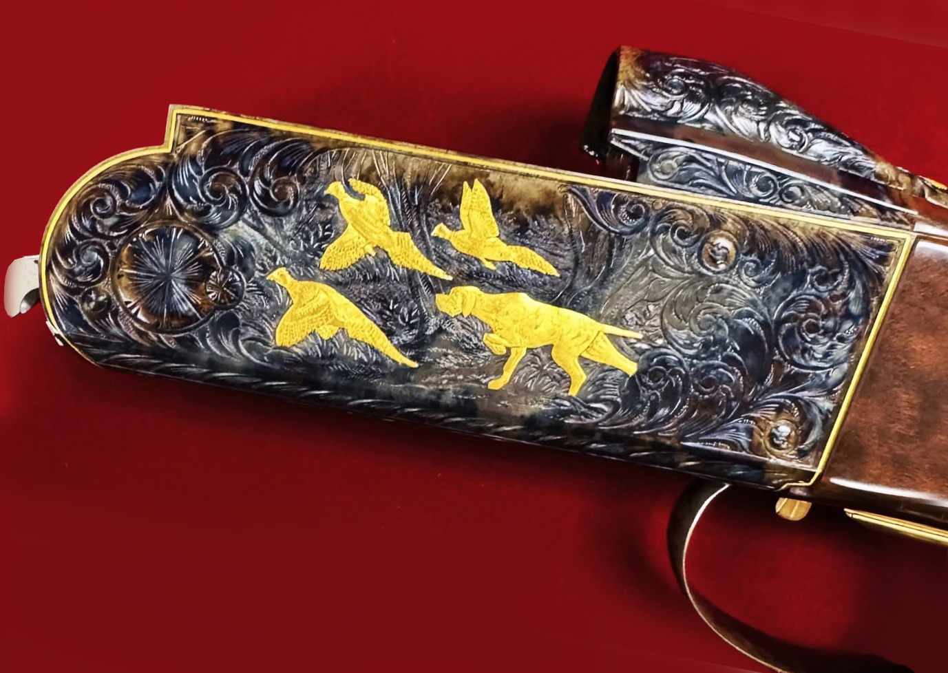 Krieghoff Crown Grade Colour Case Hardened Engraving