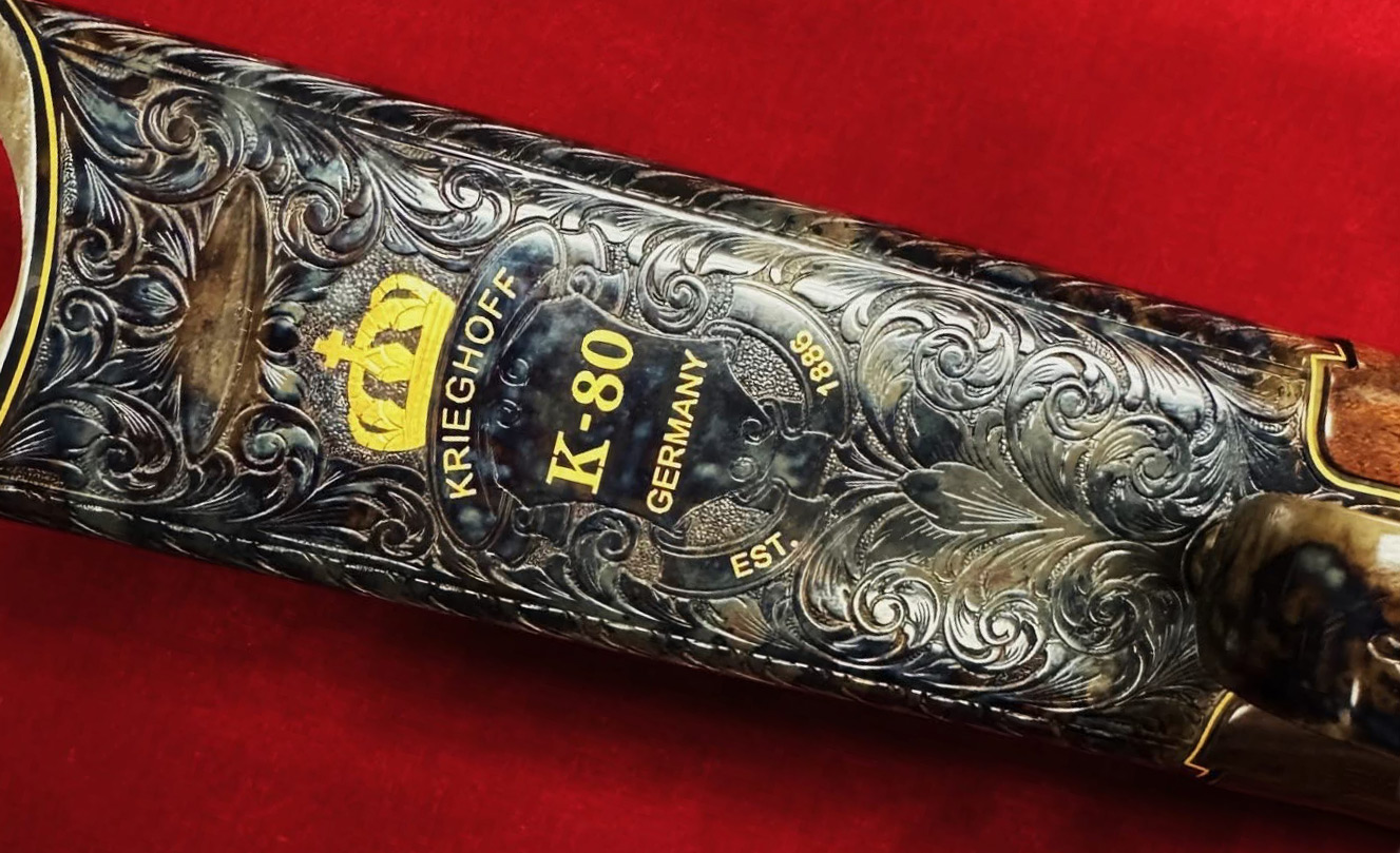 Krieghoff Crown Grade Colour Case Hardened Engraving