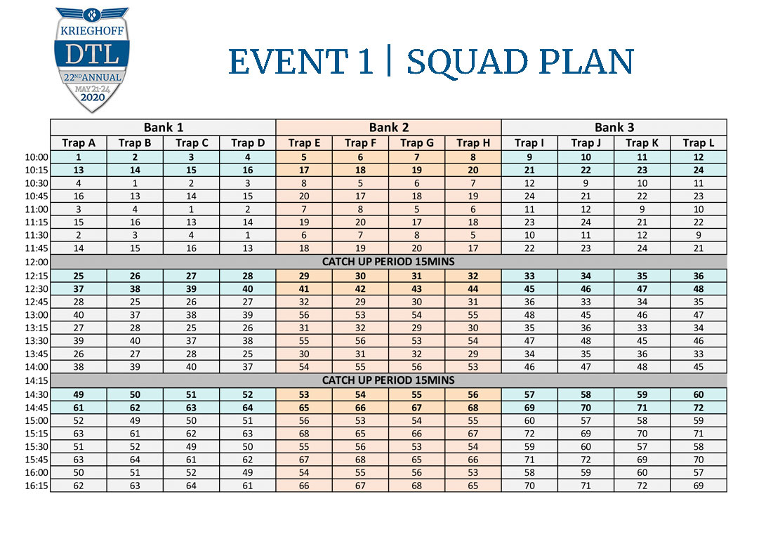 Krieghofff DTL Squad Plan Event 1