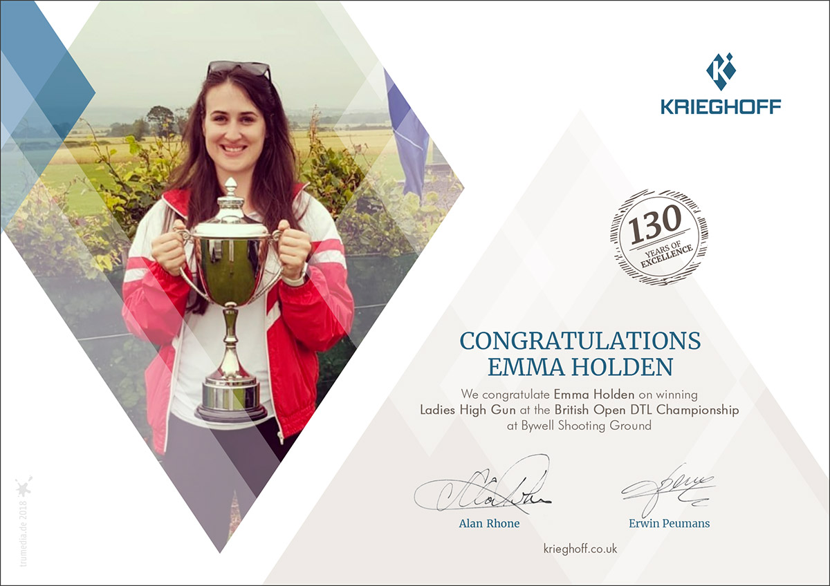 Emma Holden - British Open DTL Ladies Champion